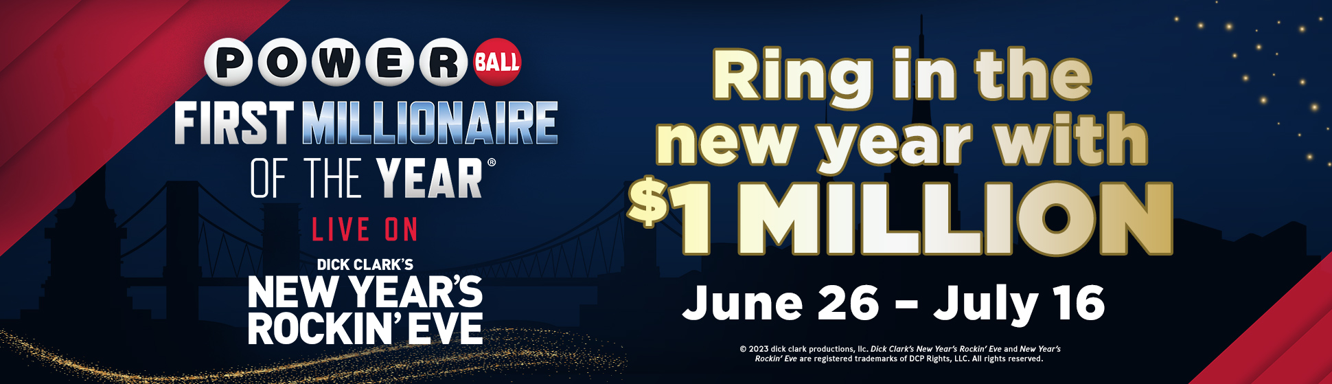 Powerball New Year's Eve Millionaire Raffle