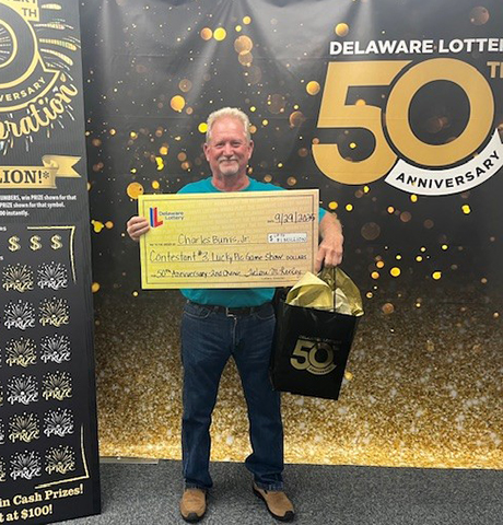 Charles Burris Jr., Delaware Lottery winner.