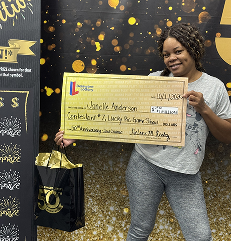 Janelle Anderson, Delaware Lottery winner.