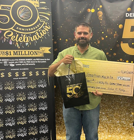 Jonathan Macinta, Delaware Lottery winner.