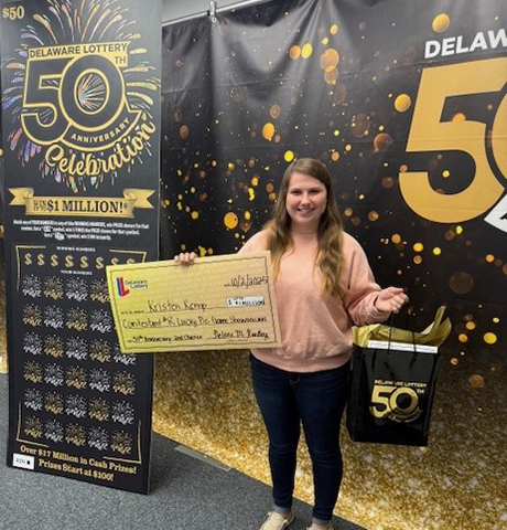 Kristen Kemp, Delaware Lottery winner.