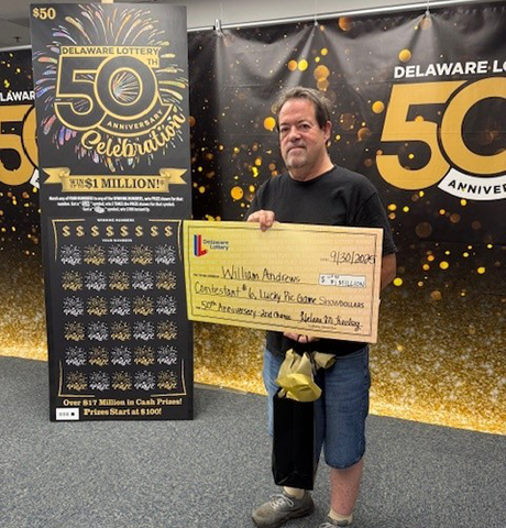 William Andrews, Delaware Lottery winner.