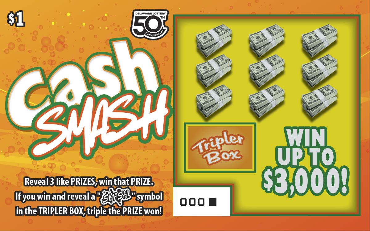 Cash Smash — $1 Delaware scratch-off ticket