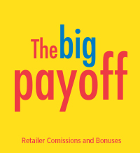 Delaware Lottery retailer incentives Big Payoff graphic.